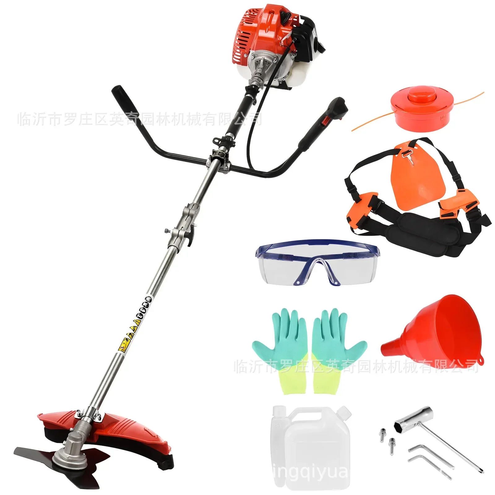 

52CC Multi-Function Gasoline Lawn Mower Hits Grass High Branches Saw Hedge Shears Small Loose Soil Ditching Machine