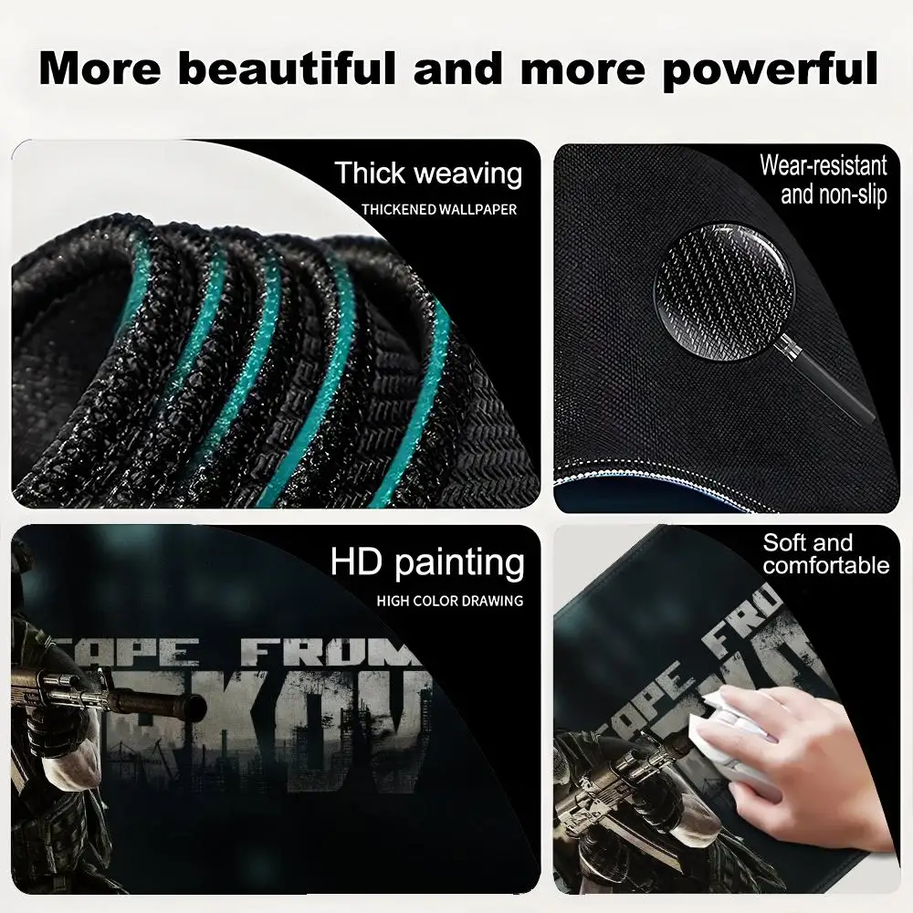 الهروب من Tarkov Mousepad Gamer Deskmat ماوس الوسادة 900x400 ملحقات سطح المكتب Xxl الألعاب أنيمي تمديد مكتب الكمبيوتر كبير Mause