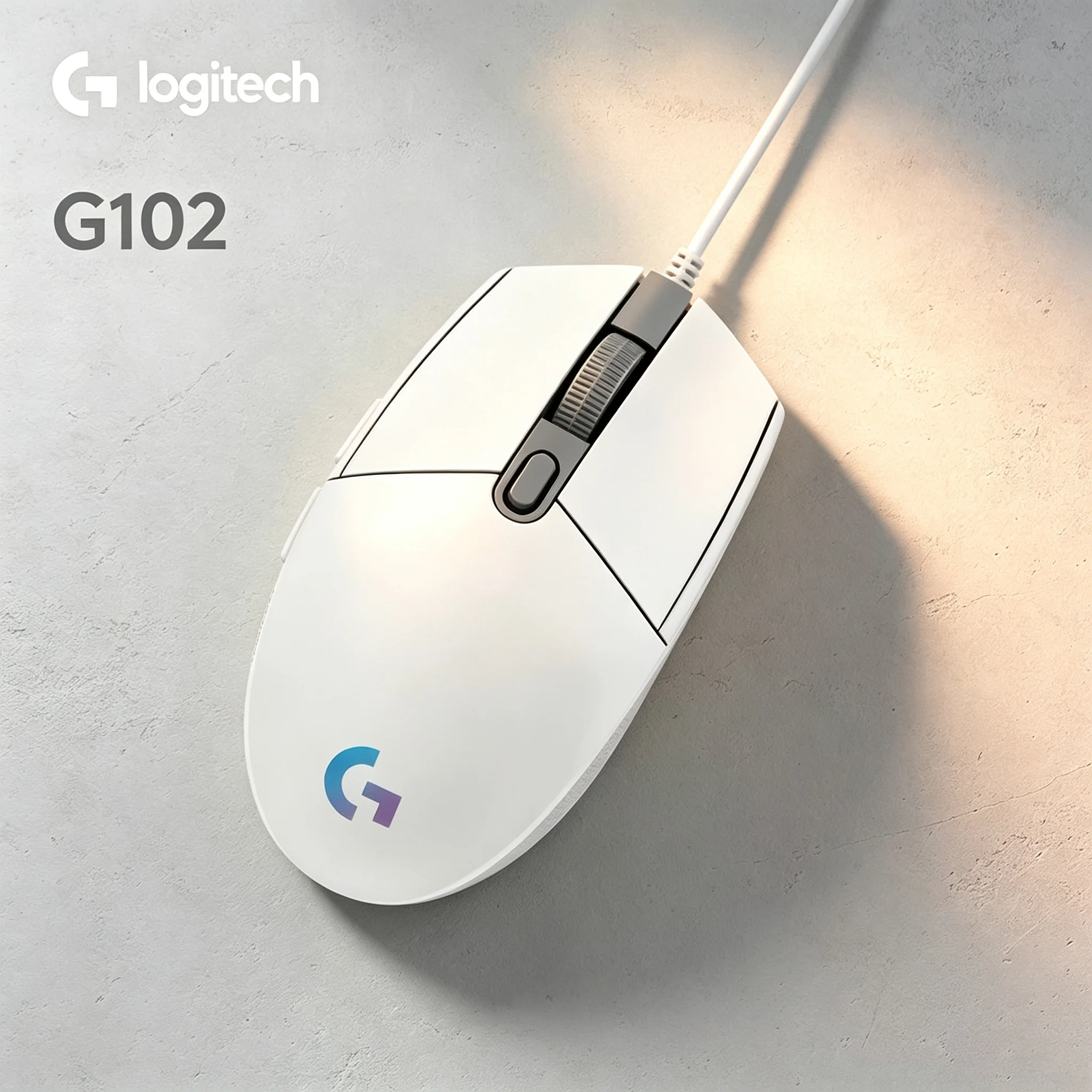 Logitech G102 Tournament‑Ready Wired Gaming Mouse For CS2 PUBG LOL Valorant Pro Gamer Desktop And Laptop Computer Mice