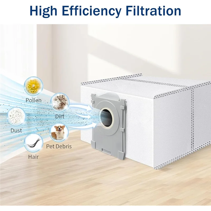 

A04G-For Ecovacs Deebot T50 Max Pro Omni Vacuum Cleaner Replacement Accessories Kit Main Brush Hepa Filters Mop Pads Bags