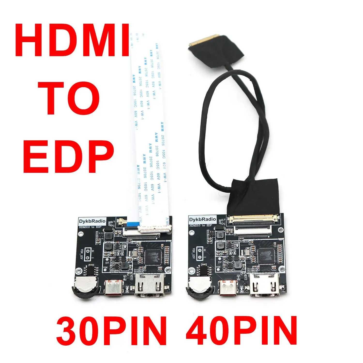 30pin/40pin EDP Driver Board HDMI 4K 2K 60hz LCD Signal Converter Projection Displays For Monitor 10-18