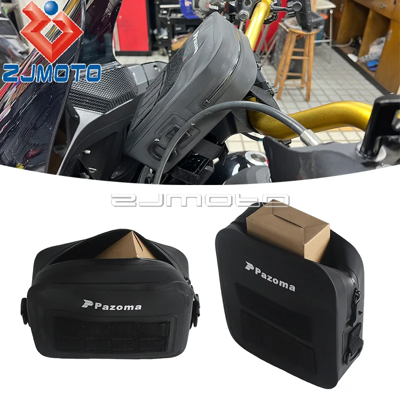 

Motorcycle T-Bar Handlebar Bag Waterproof Molle Utility Storage Pouch For Harley Softail Sportster Street Bob FXBB Low Rider S