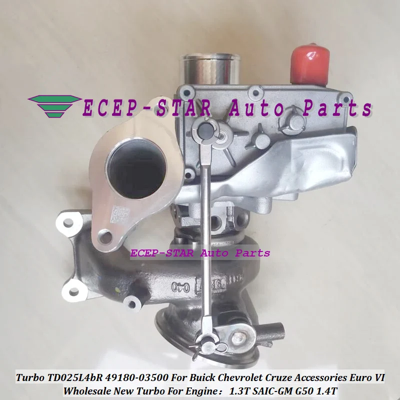 Turbocharger + Solenoid Valve Turbo TD025L4bR 49180-03500 For Chevrolet Cruze Accessories Euro For Buick 1.3T SAIC-GM G50 1.4T