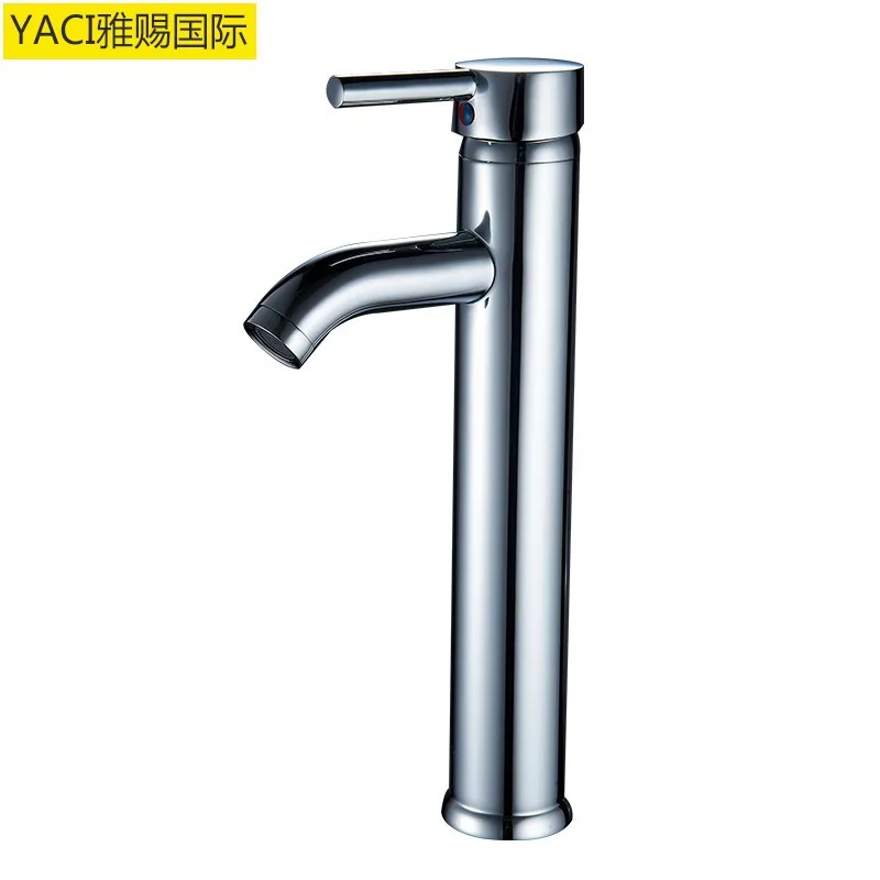 Vidric Copper basin heightening hot and cold faucet Counter basin / art basin faucet