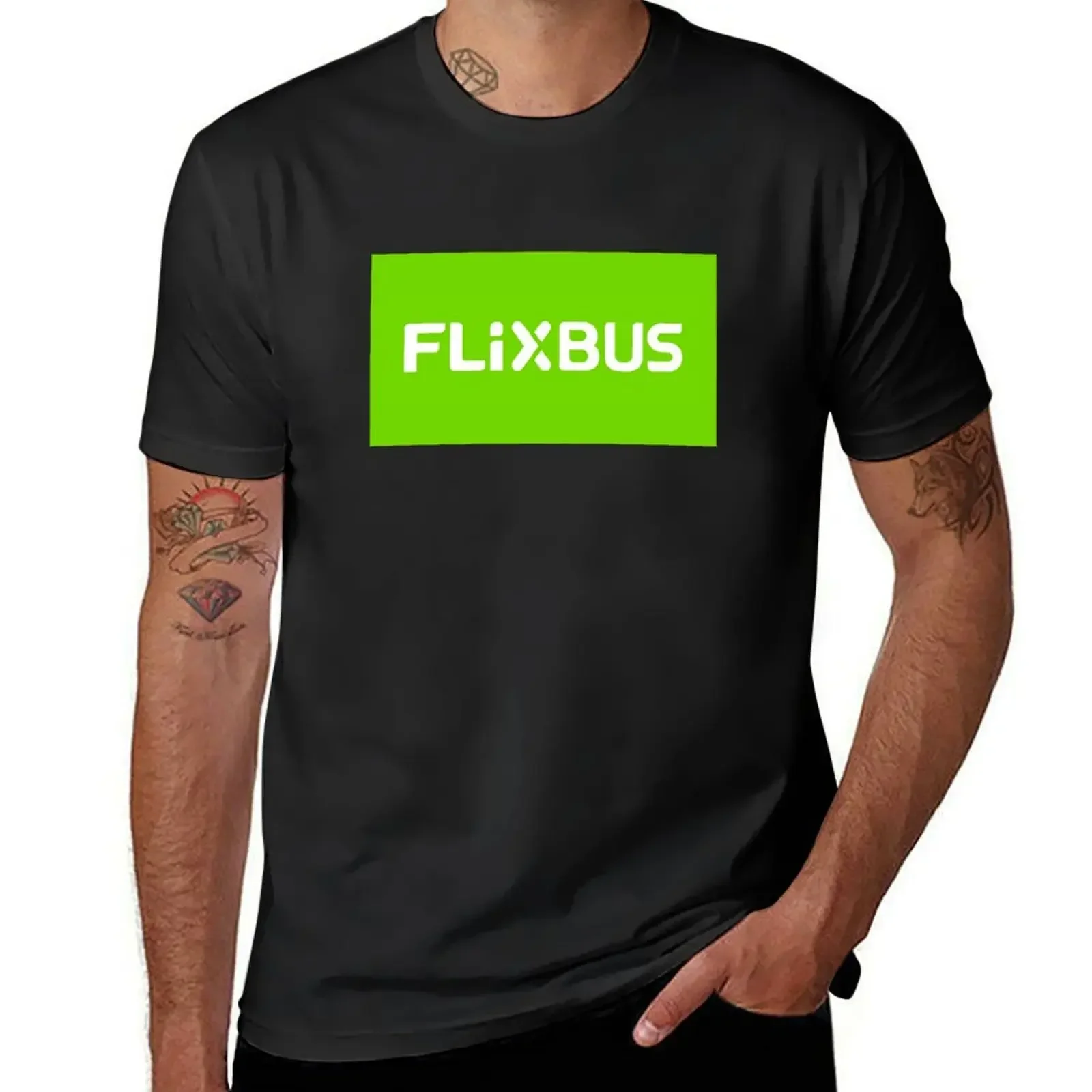 

Flixbus T-Shirt customs design your own baggy shirts anime clothes summer top Men's t-shirts