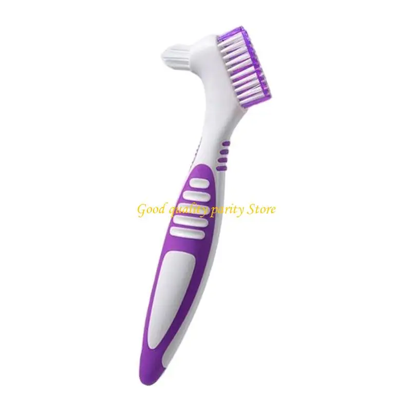 

M4YA Denture Brush Small Toothbrush Denture Toothbrushes Denture Cleaning Care Cleaning Brush Double Sided Toothbrush