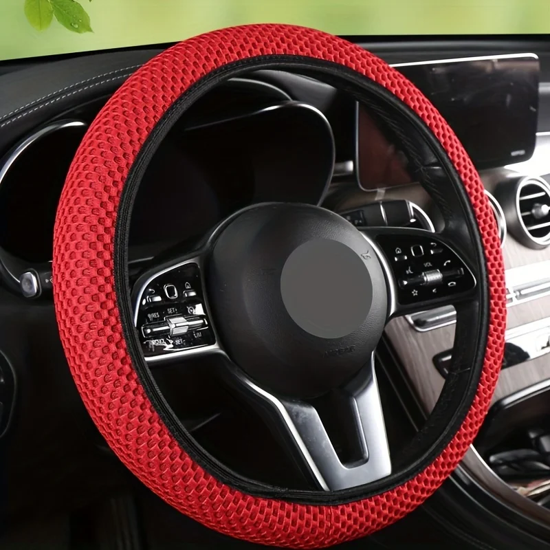 

Automobile universal steering wheel cover 3D massage net non-slip no inner ring elastic handle cover