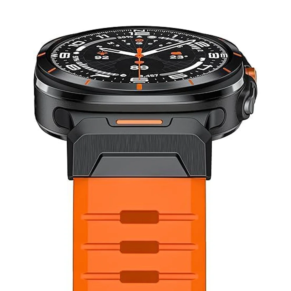 

Резиновая лента из нержавеющей стали для Samsung Galaxy Watch Ultra 47 мм 2025 Мягкий силиконовый браслет Мужской ремешок для SAMSUNG ULTRA 7 Correa