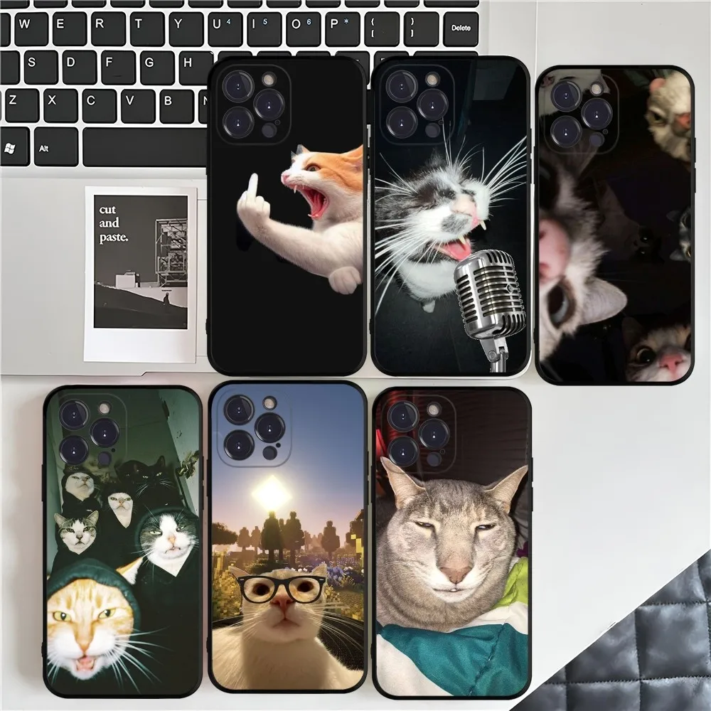 

Pet Cat Funny Memes Phone Case For IPhone 16 15 14 11 12 13 Mini Pro XS Max Cover 6 7 8 Plus X Funda Shell