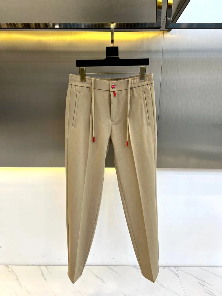 

kiton chiton solid color straight pants solid color simple fashion versatile casual pants trousers