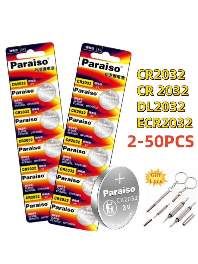 2-50 sztuk CR2032 CR 2032 DL2032 ECR2032 3V bateria litowa do zegarka zabawka kalkulator kluczyk samochodowy przycisk zdalnego sterowania ogniwa monety — zdjęcie produktu 6