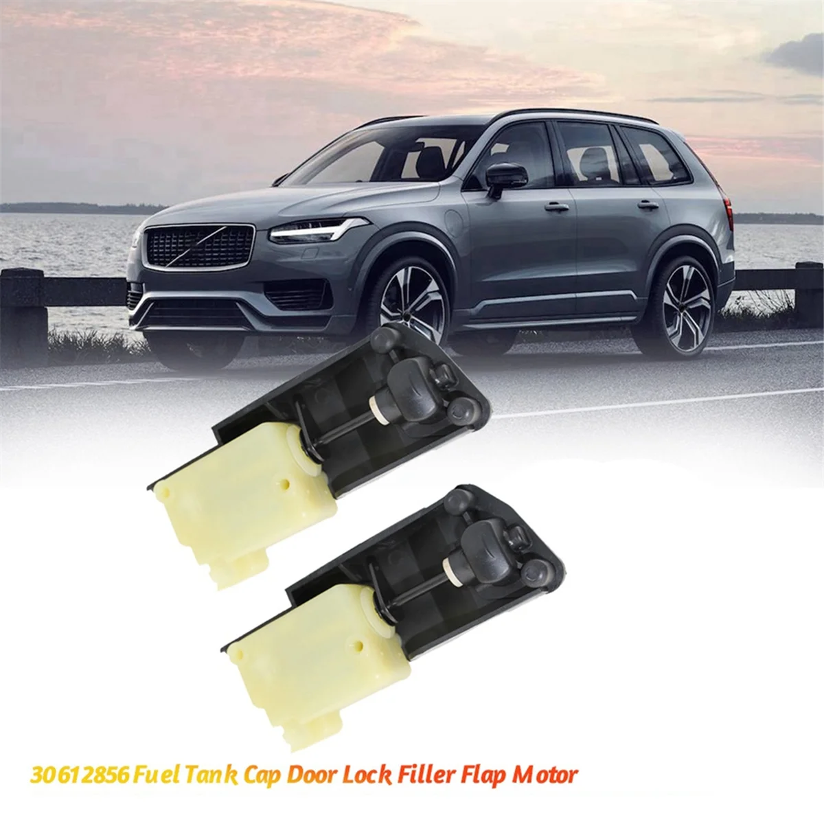 2Pcs 30612856 Fuel Door Lock Filler Flap Solenoid for Volvo V70 S60 S80 XC70 XC90 99-14 9483311 30716837 Tank Cap