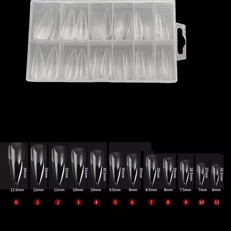 120 Semi-Matte Transparent Nail Polish Cap-Style False Nail Tips, Removable Full-Cover Nail Capsules for Nail Extension