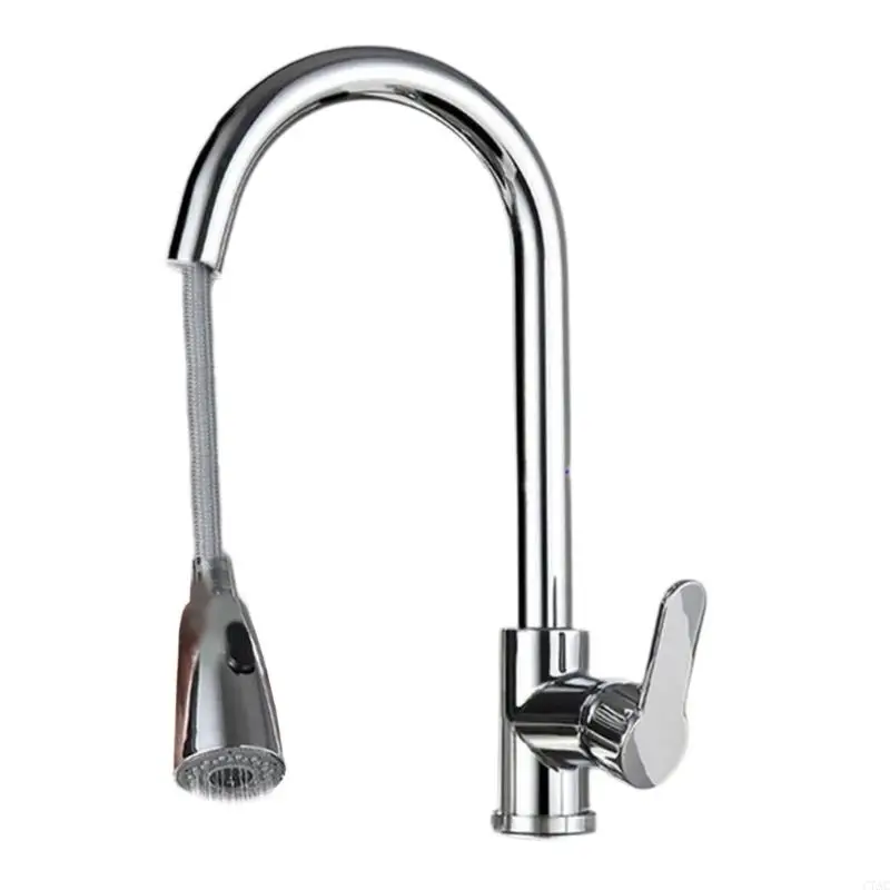 Water Saving Kitchen Faucet with Extendable Spout Simple to Use for Versatilities C7AC