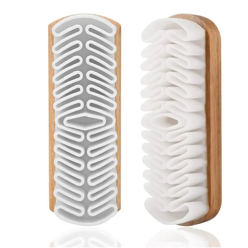 A20F-2 Pcs Shoe Brush Suede Shoe Brush Suede Cleaner Brush Soft Suede Eraser Folded Crepe Shoe Brushes Leather