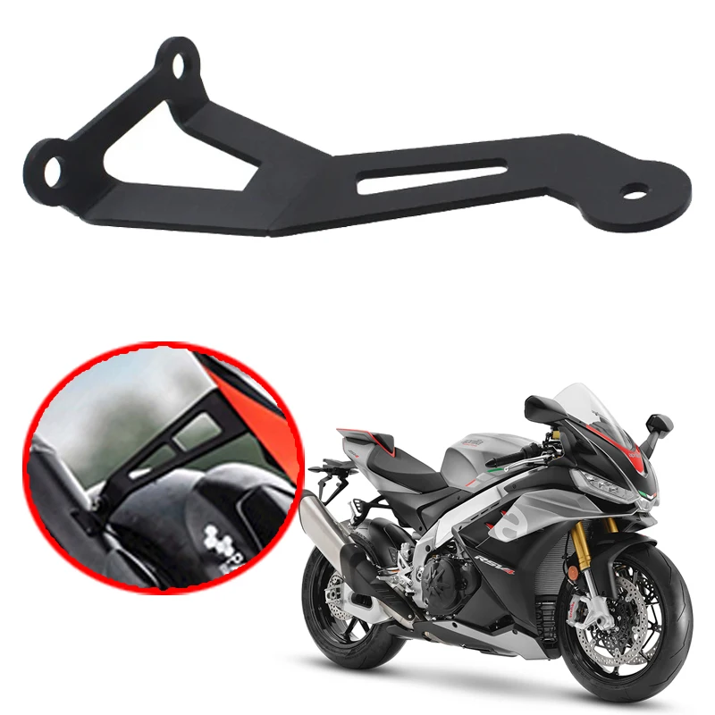 

Fit For Aprilia RSV4 TuonoV4 RS V4 2021 2022 Motorcycle Accessories Metal Exhaust Hanger Bracket Motorbike Rear Foot Rest Baffle