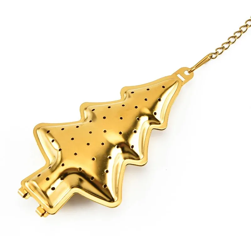 

304 Stainless Steel Christmas Tree Shape Stainless Steel Tea Infuser Strainer Coffee Herb Spice Diffuser