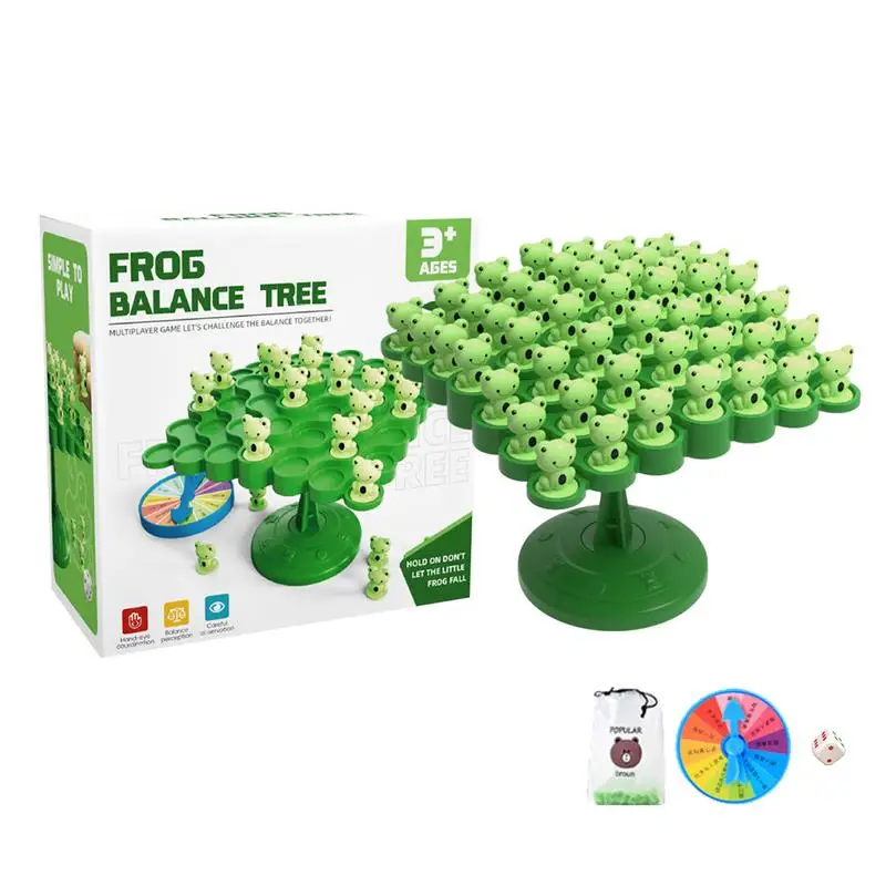 Placa de equilíbrio montessori, jogo de equilíbrio com tema de sapo, brinquedo montessori, batalha de mesa, pai-filho, brinquedo educacional interativo divertido