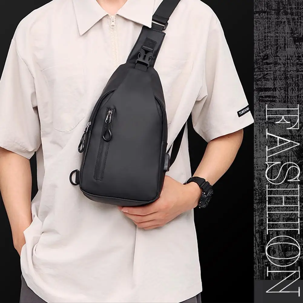 2024 Multi-functional Men Crossbody Bag Waterprof Shoulder Bag Travel Hiking Camping Sling Bag Pack Messenger Chest Bag For Male