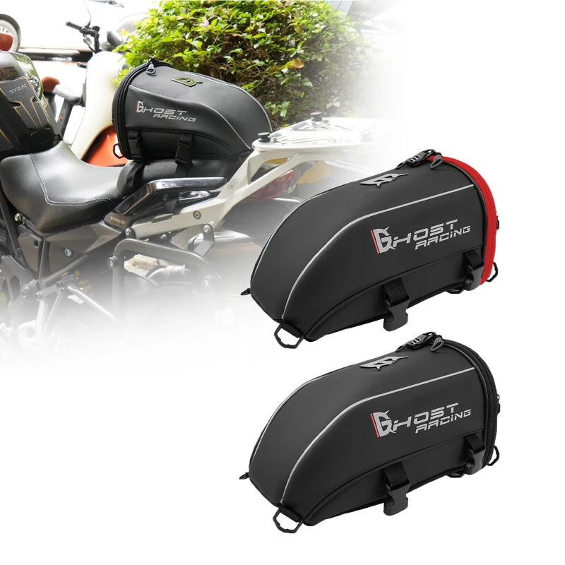 

Motorcycle Tail Tank Bag Waterproof Multifunction Backage Motobike 10L Storage Luggage Large Capacity backseat bag tank bag