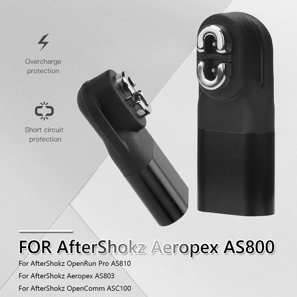 Charger Adapter For AfterShokz OpenRun Pro AS810 Aeropex AS800 AS803 Bone Conduction Headphone Magnetic USB 5V 1A Charging Cable