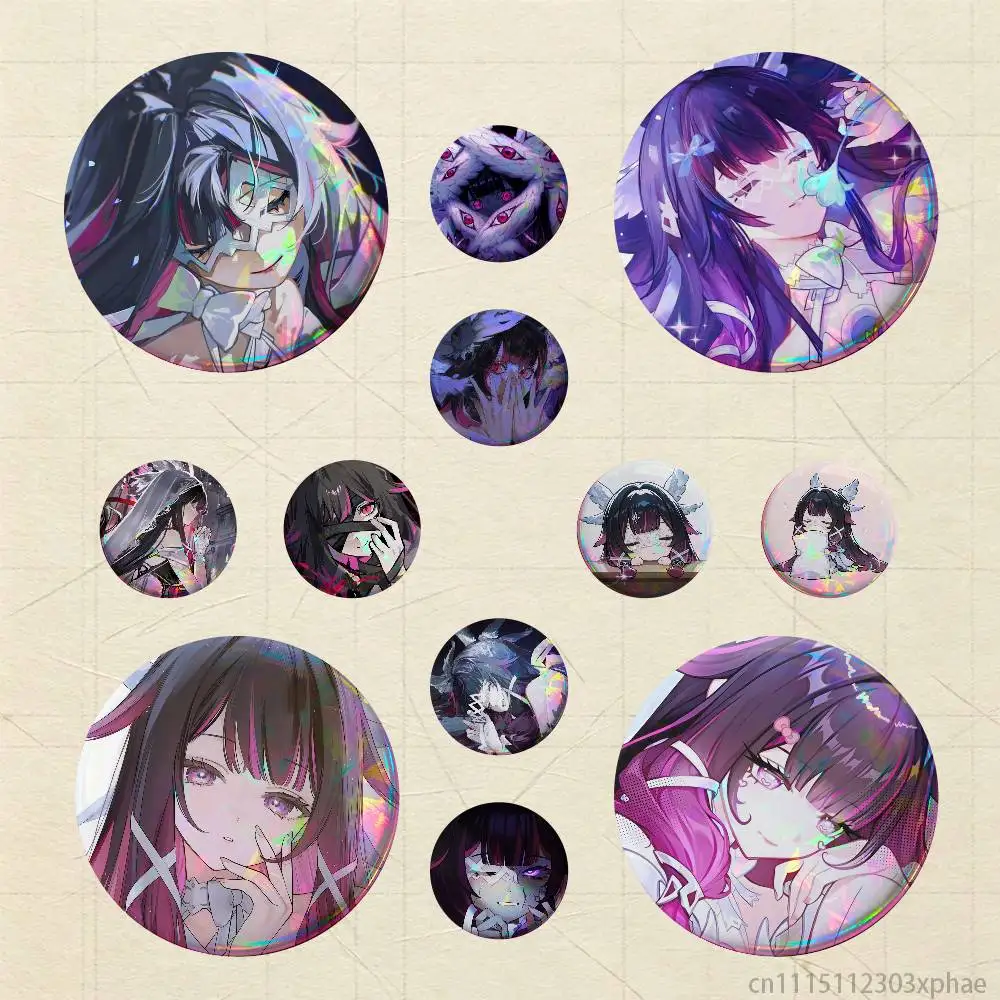 Genshin Impact Colombina Damselette HD Print Badges Pretty Round Display Brooches IP merchandise 32mm 58mm 75mm 44mm 25mm