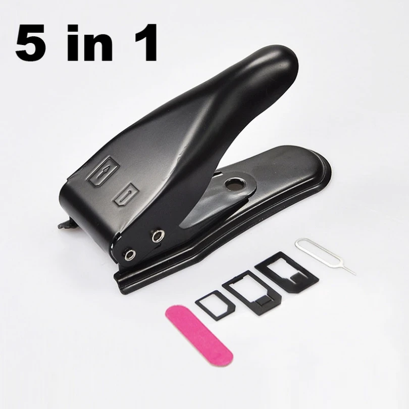 2 in 1 Multifunctional Micro SIM Card Cutter with Micro Standard Sim Adapters Hand Repair Tool Sets