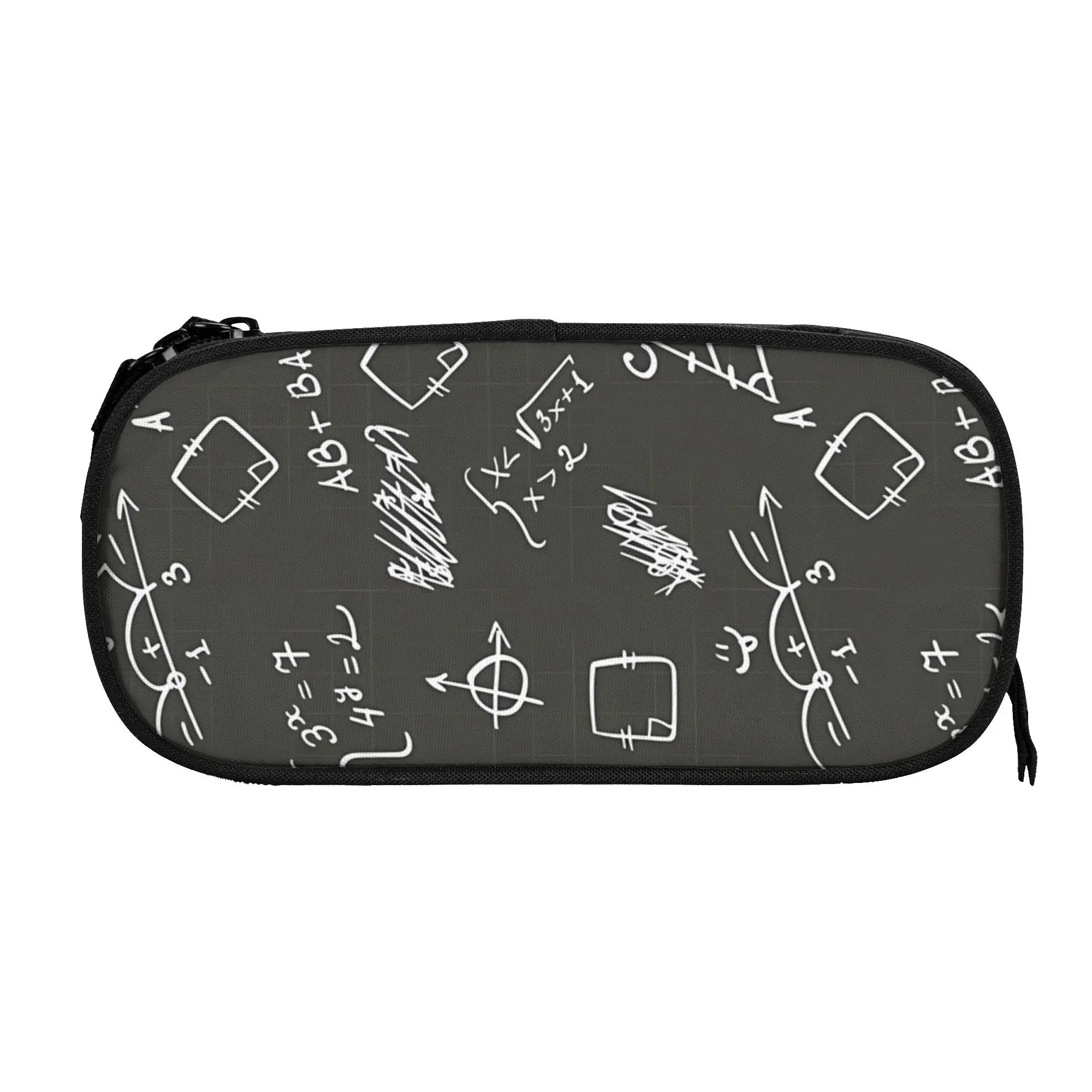 1 piece Mathematical Figures Calculations Pencil Case Student Pen Bag Blackboard Elements School  Pencil Pouch Stationery Bag