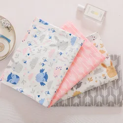 Pink Gray Owl Rabbit Arrow Printed Diy Patchwork Cloth For Quilting Baby Crib Cushions Dress Sewing Tissus Cotton Fabric Tecido