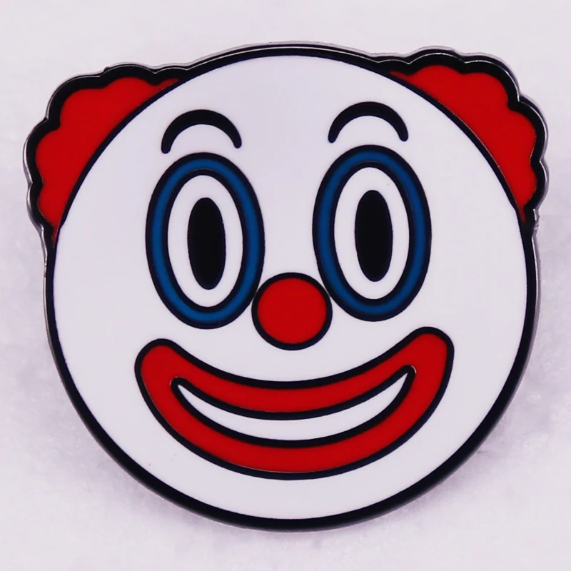 Smiling Face Circus Clown Badge Hard Enamel Pin Brooch Gift