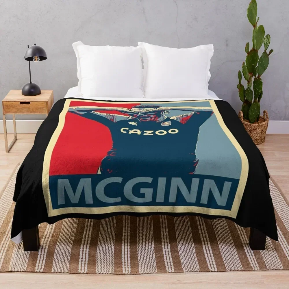 

John McGinn Classic T-Shirt.png Throw Blanket Luxury St Vintage Blankets