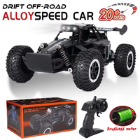 New RC Car 1:16 2WD with LED Light 2.4G 20KM/H High Speed Off-Road Climbing Remote Control Vehicle Toy Adults Kids Birthday Gift