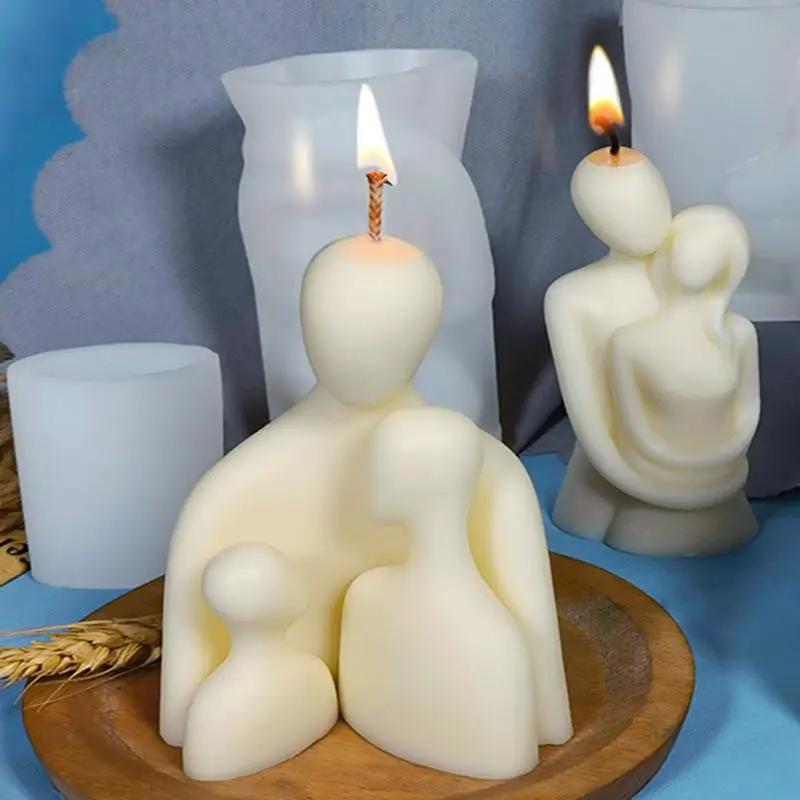 

Couple Hugging Candle Silicone Mold For Epoxy Resin DIY Handmade Aromatherapy Soap Candle Mold Resin Crafts Home Decoration