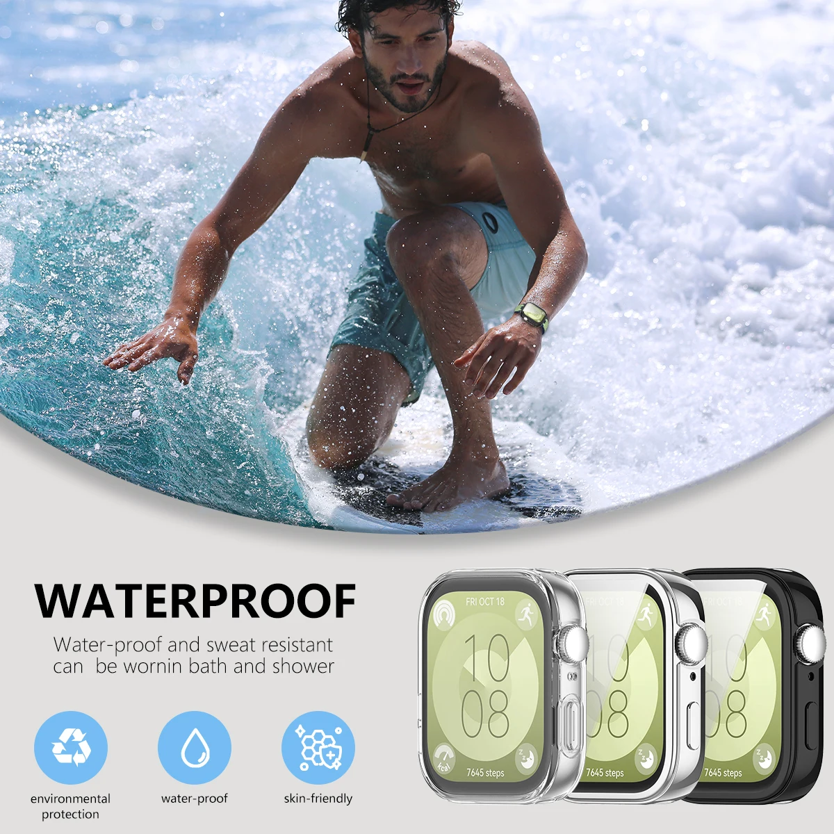 Soft Protector Case For Huawei Watch Fit 3 Screen Protector TPU Shell For Huawei Watch Fit 3 Cover Plated Cases Accessories