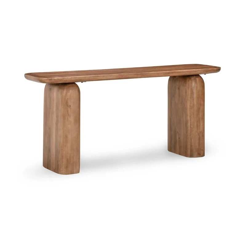 

Solid wood modern entrance console table