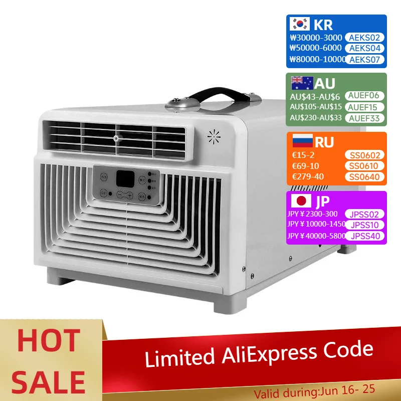 جديد التخييم خيمة مكيف الهواء منخفضة الضوضاء المحمولة تكييف الهواء لغرفة النوم المطبخ متنقل شاحنة التخييم المحمولة