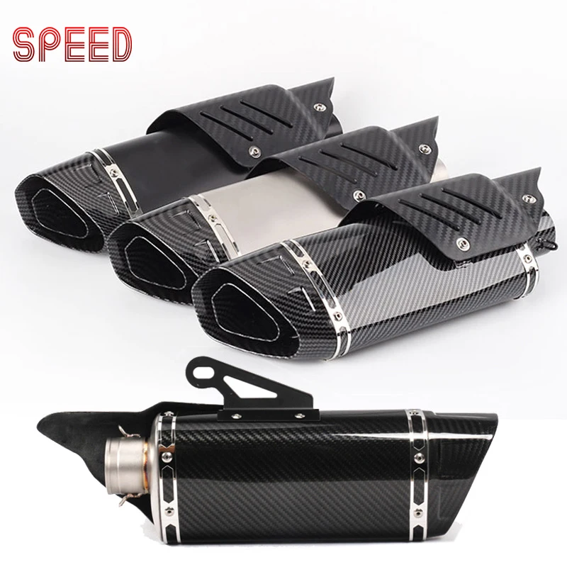 

51mm exhaust motorcycle muffler copy carbon Fiber escape moto db killer for cafe racer gsr 600 gsr 750 acerbis R3 z900rs TMAX500