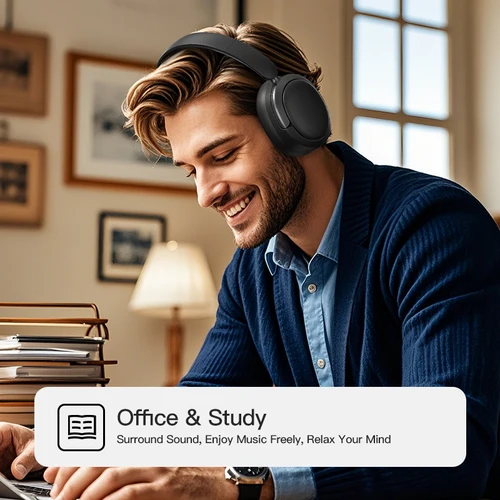 Imagen 2 del producto EOENKK Chioce Original SY-T8 auriculares inalámbricos Bluetooth 5,4 20h batería de larga duración reducción de ruido auriculares para juegos con micrófono