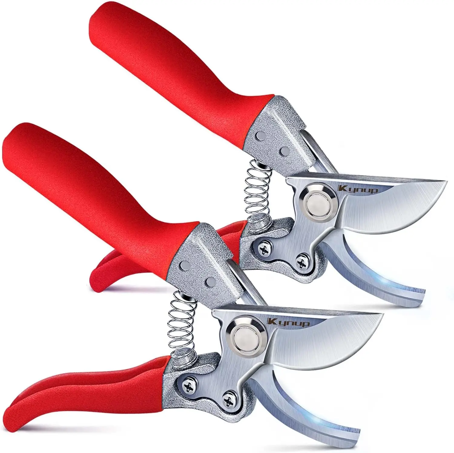 

Набор из 2-х прочных садовых секаторов, ручные ножницы для обрезки растений, кусторезы и ножницы для деревьев, красные