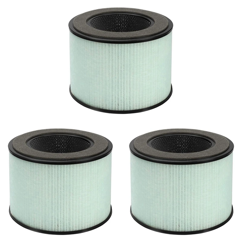 3X HEPA Filter For PARTU BS-08,3-In-1 Filter System Include Pre-Filter,Real HEPA Filter,Activated Carbon Filter