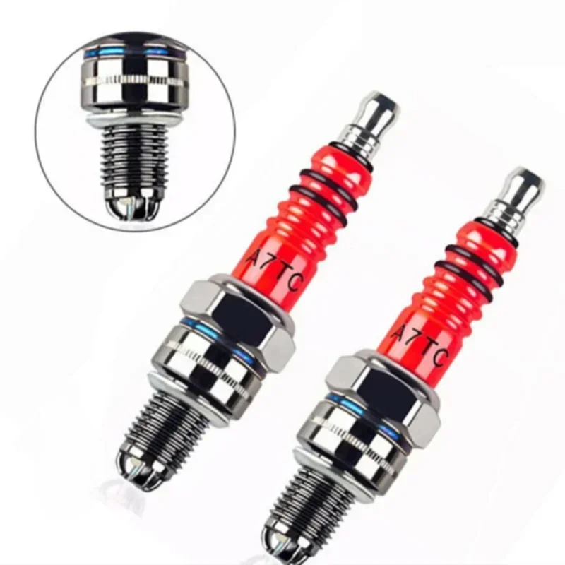 Motorcycle Spark Plug, A7tc D8TC110 125 150, General Purpose for Knight Moped, Scooter Spark Plug, Motorcycle Accessories