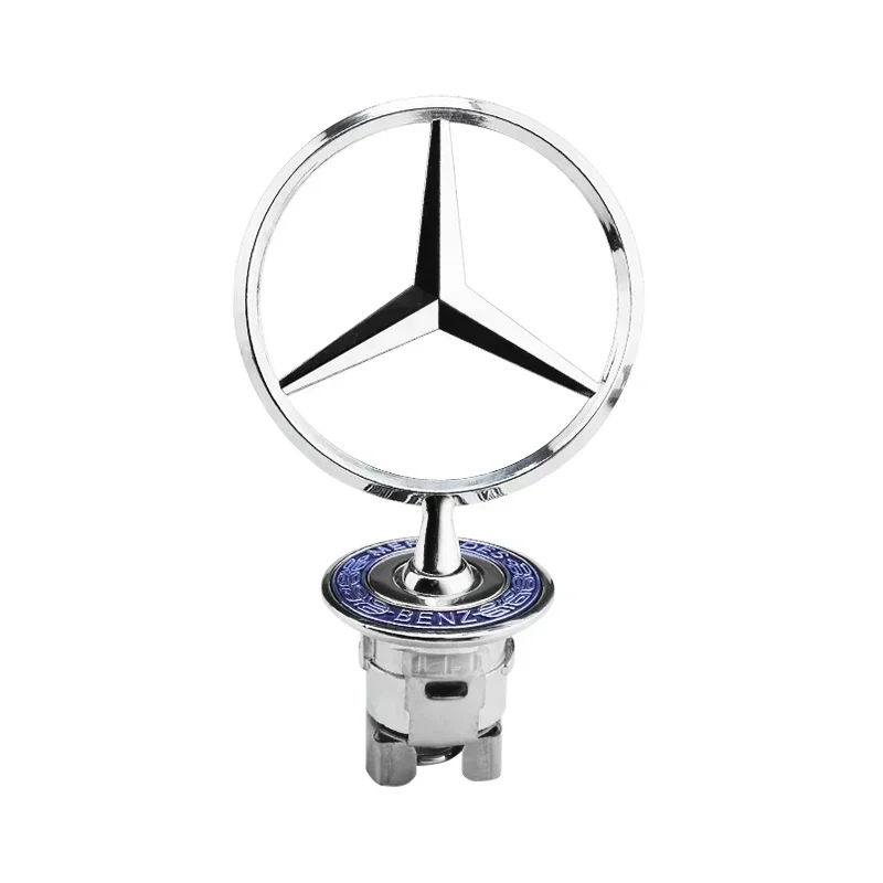 

New W201 W220 2025 1Pcs 3D Zinc Alloy Car Front Hood Emblem Bonnet Label Badge W203 W204 W205 W206 W212 W213 Wfor Mercedes Benz