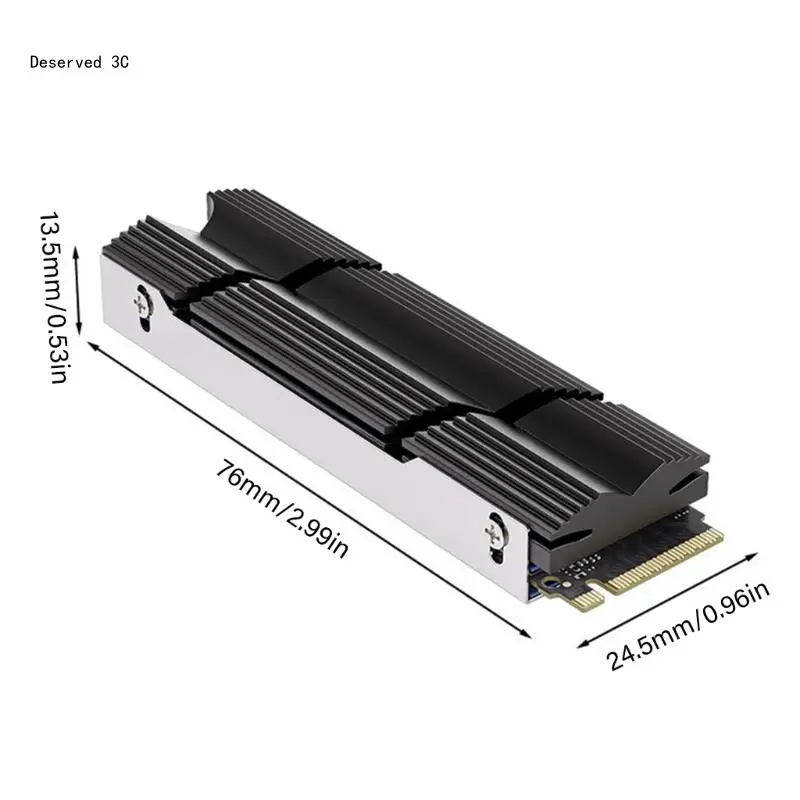 M.2 2280 SSD-Kühlkörper mit hervorragender Kühlwirkung für Desktop-Computer