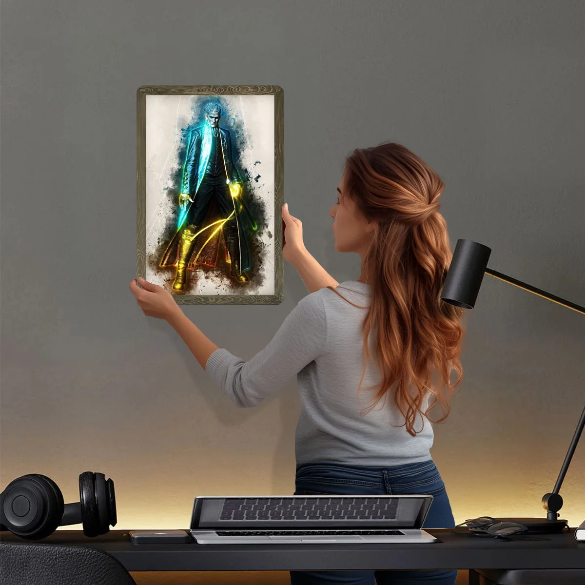 Vergil صفيح علامات لعبة فيديو ملصق ملصق صور جدار ديكور علامة معدنية مخصصة للجدار الفن الديكور بار عصا غرفة ديكو #2