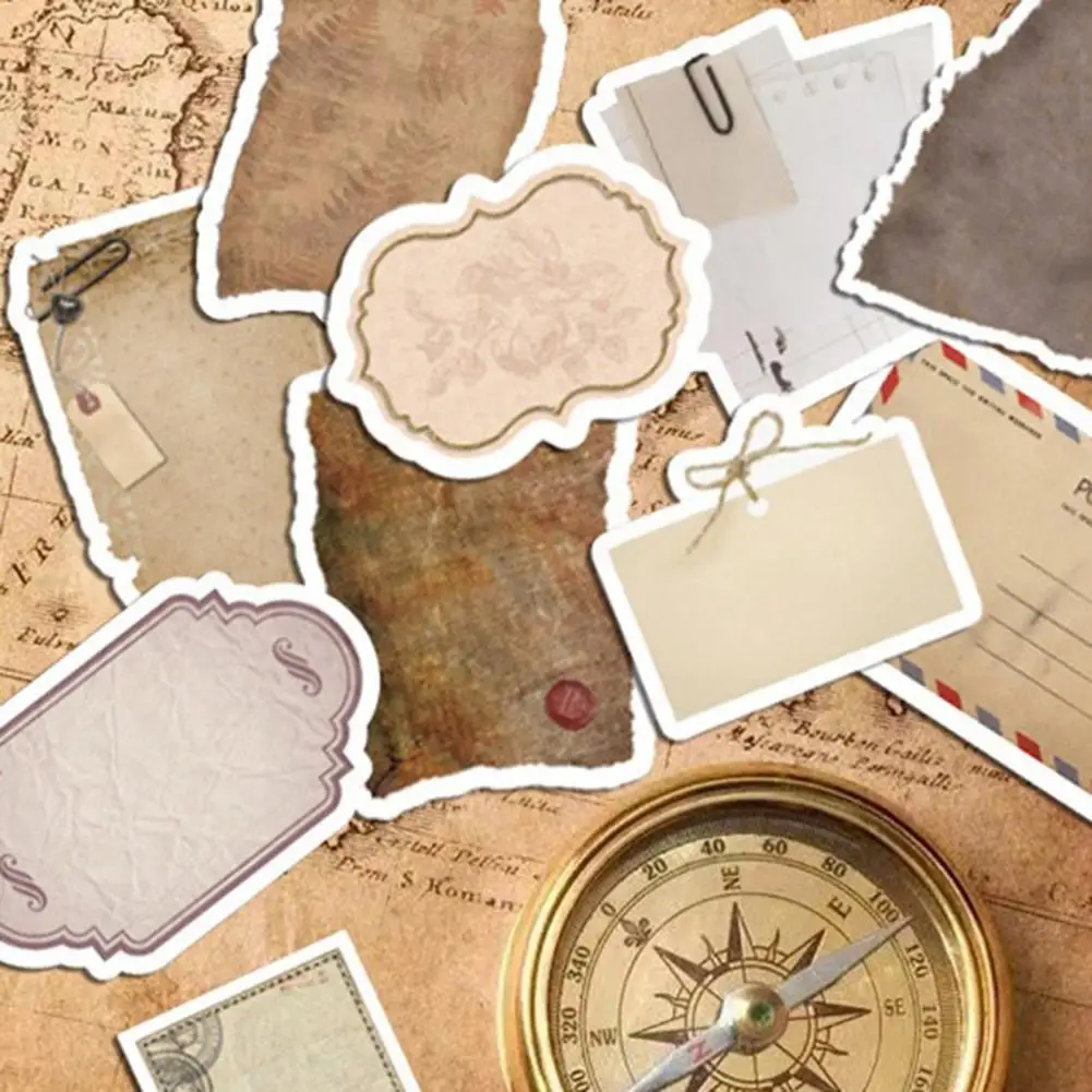 80 шт. винтажные бумажные наклейки для скрапбукинга, богатые элементы, винтажные этикетки для письма, журналы, планировщики, альбомы для коллажей, наклейки для этикеток