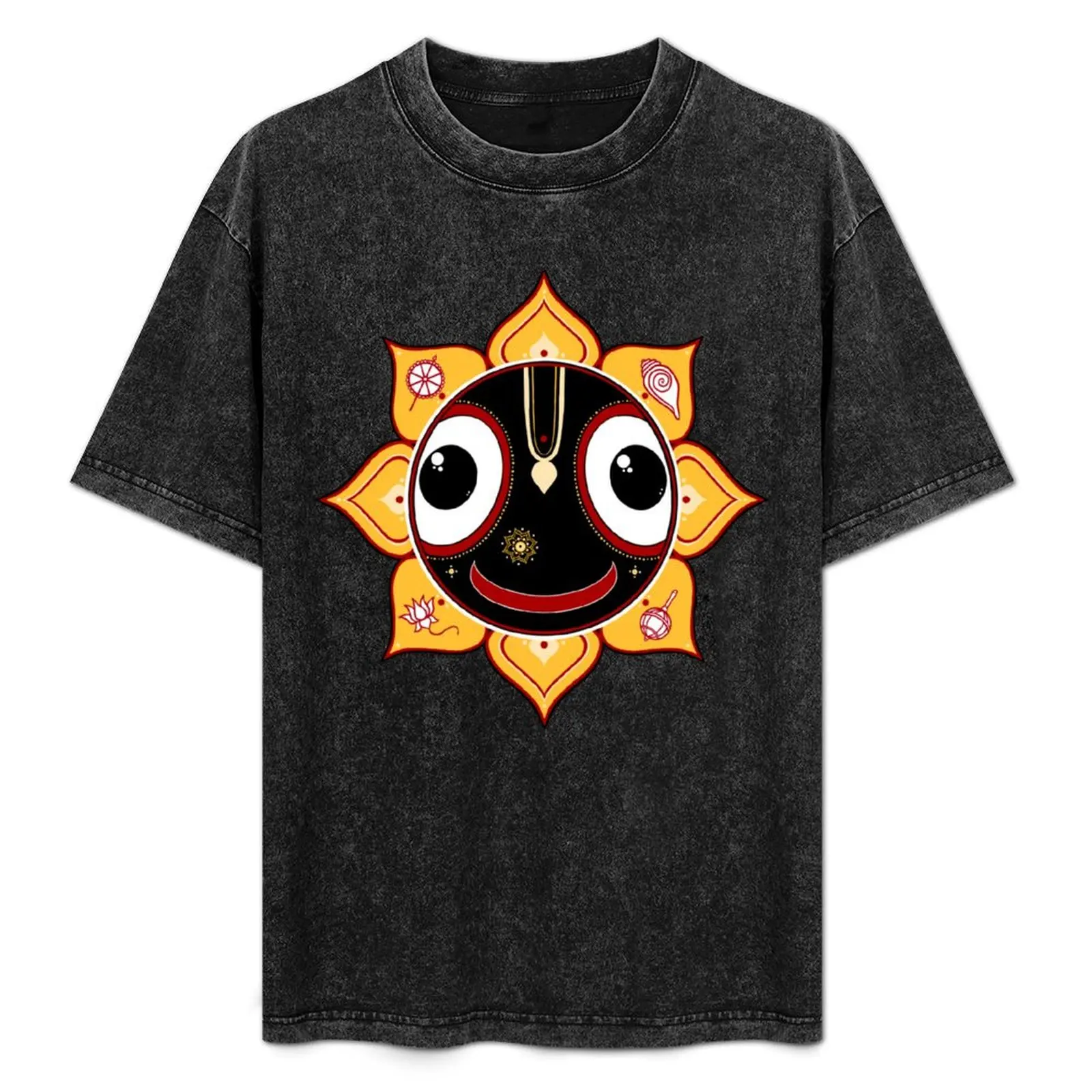 

Smiling Jagannath T-Shirt oversized blacks workout shirts for men