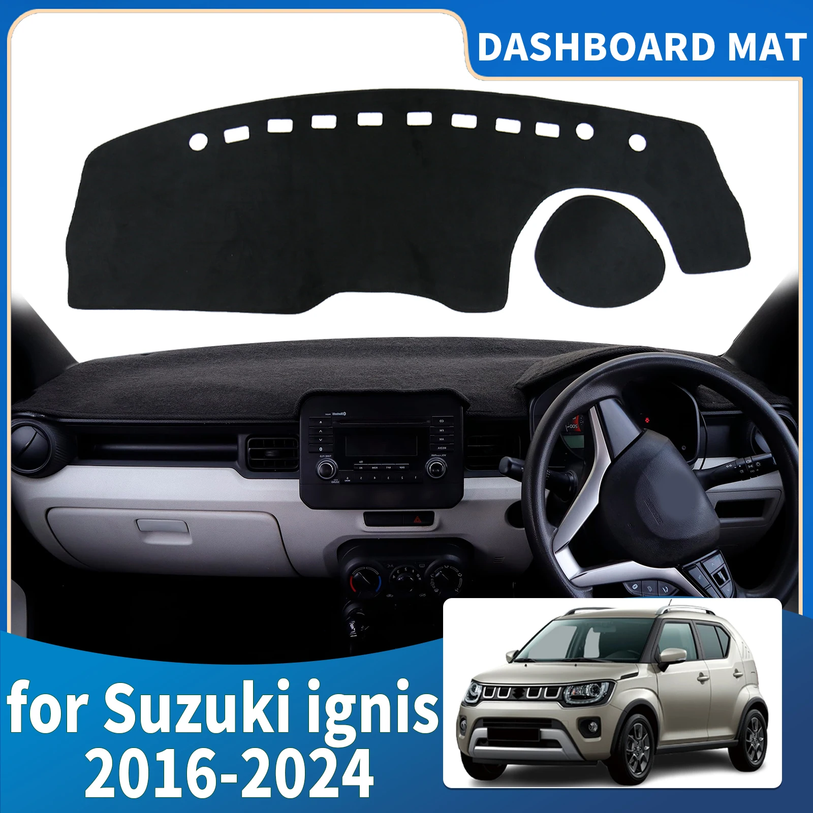 

fit for Suzuki ignis 2025 2024 2023 2022-2016 Car Dashmat Dashboard Cover Pad Protective Carpet Accessories DashMat Sunshade