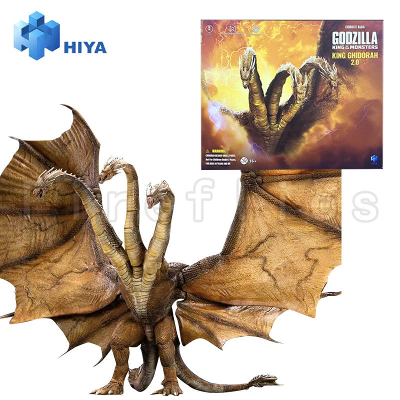 HIYA 35CM 액션 피규어 절묘한 기본 시리즈 고질라 괴수의 왕 킹 기도라 2.0 애니메이션 모델 컬렉션 장난감