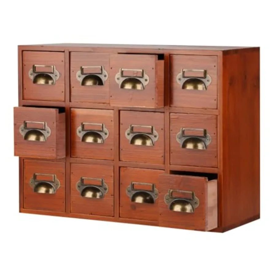 

Apothecary Drawers Apothecary Cabinet with Drawers Card Catalog Cabinet Wooden Card Catalog Wooden Storage Box for Desktop Orga