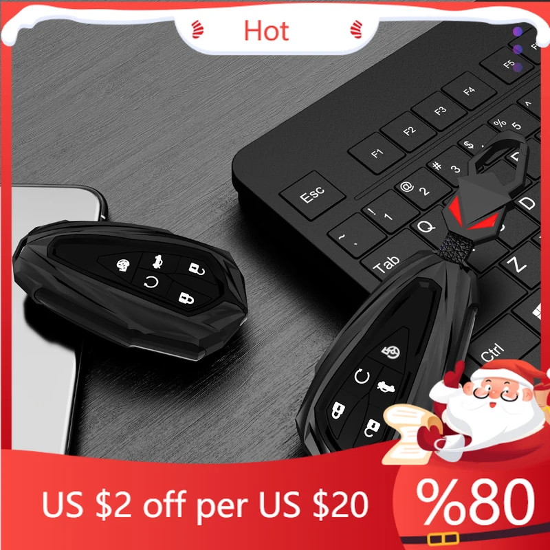 

Hot Zinc Alloy Silicone Car Key Case Cover Shell Fob for Changan UNIT UNIK CS35PLUS CS55 PLUS CS75 PLUS Oshan Interior Stickers
